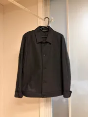 COS ショート ウールジャケット チャコール Sのサムネイル