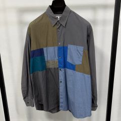 22025✨サカイ メンズ 20AW コンビシャツ 3 L ネイビー カーキ - メルカリ