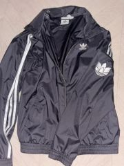 adidas ナイロンジャケット トレホイル Y2K ライトアウター FREE 