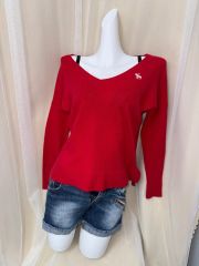 ヴィンテージ新品abercrombie ノースリーブ ニットライトグレーL 
