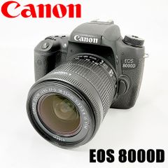 Canon EOS 8000D ダブルレンズ 手ぶれ補正 動画 三脚 バック付 - メルカリ