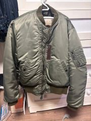 キャブクロージング 50s復刻 MA-1 フライトジャケット M カーキ - メルカリ