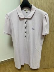 BURBERRYフリル付きポロシャツ Mサイズ ローズカラー♡ - メルカリ