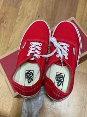 VANS レッド スニーカー オーセンティック アナハイムファクトリー