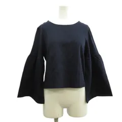 B&Y ユナイテッドアローズ BEAUTY&YOUTH ビューティー&ユース カットソー ネイビー 紺 ラウンドネック ベルスリーブ 長袖 Tシャツ /PP ■GY61