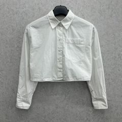 PERVERZE カットオフクロップドシャツ - メルカリ