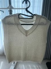 plage silk Linen lily Vネックニット - メルカリ