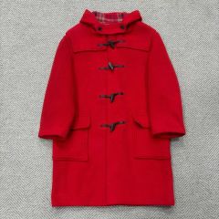 MONTGOMERY 英国製 ダッフルコート ヘリンボーン Tibbett社 モンゴメリー チベット ダッフルコート ヘリンボーン オレンジ⁠ 最高峰