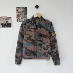 S ZADIG&VOLTAIRE ザディグ・エ・ヴォルテール カモフラージュ マウンテンパーカー ジャケットのサムネイル