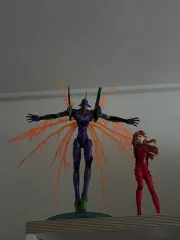 エヴァンゲリオン 初号機 & アスカ フィギュア