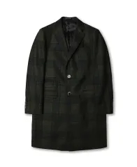 CORNELIANI コルネリアーニ バージンウール カーキ CHECK Classic ラグジュアリー コートのサムネイル