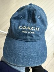 新品☆未使用☆コーチ☆デニム生地☆レディースキャップМ/L - メルカリ