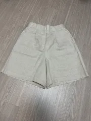 新品// リネン ベージュ ハーフパンツ