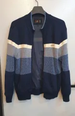 DAKS バイカラー ジップアップニット 105サイズのサムネイル
