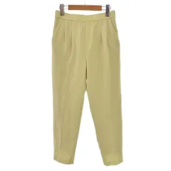 シンプリシテェ Simplicite 23SS テーパードパンツ スラックス 黄緑 ライトグリーン ■ECC001