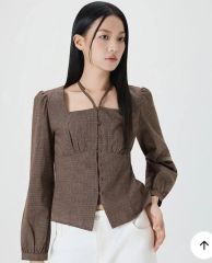 CHICandTHINGS ストライプパフスリーブシャツ - メルカリ