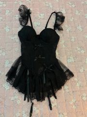 ♡美品♡GODPIVAxbless♡フリルワンピース&バレッタセット