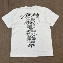 STUSSY ラグラン ヘンリーネック Tシャツ USA製 25周年 00s - メルカリ