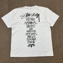 STUSSY ステューシー トライブ スタック Tシャツ M