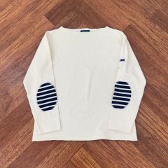 中川政七商店 布ぬのバスクシャツ からみ織り エルボーパッチ 完売品