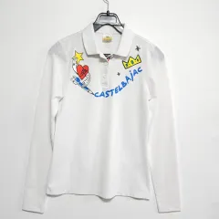 44 CASTELBAJAC カステルバジャック レディース カラーTシャツ 長袖 白 アート グラフィックのサムネイル