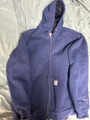 00s carhartt サーマル ジップパーカー ボロ フェード ペンキ - メルカリ