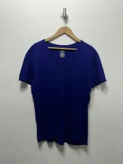 ポロラルフローレン Vネック 半袖 Tシャツ ネイビー M