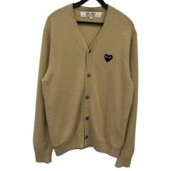 PLAY COMME des GARÇONS ベージュカーディガン XL - メルカリ