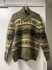 新品/イタリア製】SINGOLARE レトロ デザインニット デッドストック 