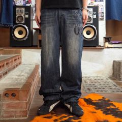 US三軒茶屋FakeVintage DenimEasyPants Type-BK - メルカリ