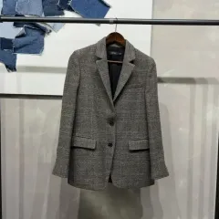 (85) JILL STUART ジルスチュアート NEW YORK レディース カジュアル ウール CHECK ブレザー ジャケットのサムネイル