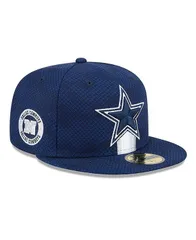 ニューエラ メンズ アクセサリー 帽子 New Era Mens Navy Dallas Cowboys 2024 Sideline 59FIFTY Fitted Hat Navy ネイビー