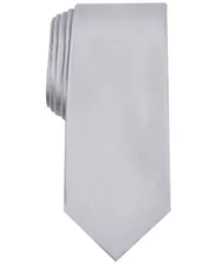 アルファニ メンズ アクセサリー ネクタイ Alfani Mens Solid Texture Slim Tie Silver シルバー