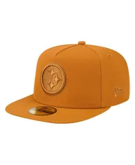 ニューエラ メンズ アクセサリー 帽子 Tシャツ New Era Mens Brown Pittsburgh Steelers Color Pack AFrame 59FIFTY Fitted Hat Brown ブラウン