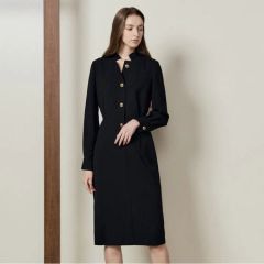 ツルバイマリコオイカワ ブラックフォーマル acacia 黒ワンピース36