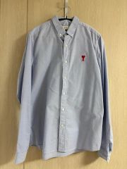 ami paris 半袖シャツ ボックスフィットXXS 薄ブルー☆美品☆ - メルカリ