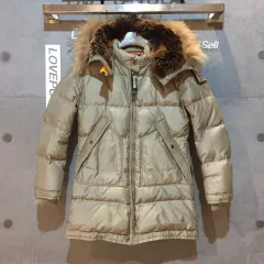 PARAJUMPERS キッズ ロング丈ダウンジャケット ベージュ -C042006のサムネイル