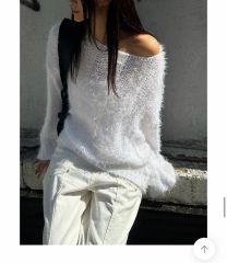 中古品 ダメージあり クリーニング済み セブンテン スリーブニット