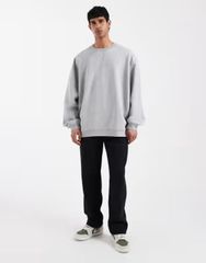 KAJA PLATING CREW KNIT OVY Gray Mサイズ ニット - メルカリ