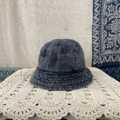 M ザラ ZARA ブラックデニム バケットハット 帽子のサムネイル