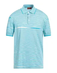 ミッソーニ メンズ トップス ポロシャツ MISSONI Turquoise Blue ブルーのサムネイル