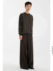 WIRROW Wool serge wide tapered slacks - メルカリ