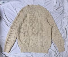 Gaeltarra ローゲージ フィッシャーマンズニット ケーブル編 90s 