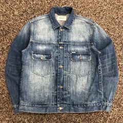 希少】DENIM&SUPPLYラルフローレン ダメージ加工デニムジャケットXS 