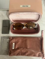 26日まで限定価格▽新品未使用◇miumiu ブラウン サングラス - メルカリ