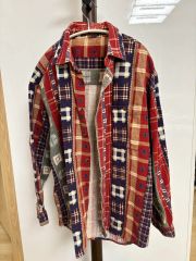 美品✨Frank&Eileen Paul 長袖シャツ 麻100% 紫 USA製 - メルカリ