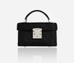 THE LAURENT Halfmoon box bag - キャビア ブラック