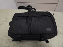 超美品》PORTER ポーター センシュアス デイパック リュック シボ革 茶 