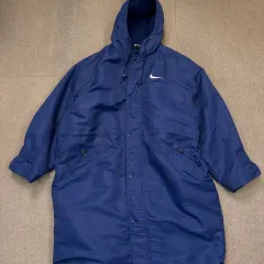 90-00s NIKE ナイキ ロング ベンチコート ジャケット XL
