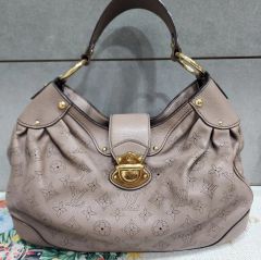 超美品☆ルイヴィトン マヒナ シールス PM グレージュ トートバッグ